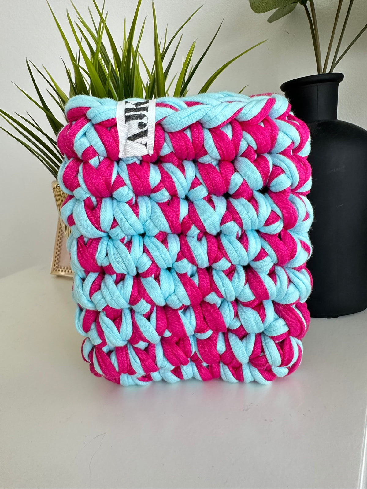 Blue and Pink Passport Sleeve