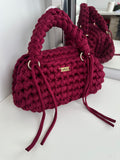 Burgundy Clutch with Handles